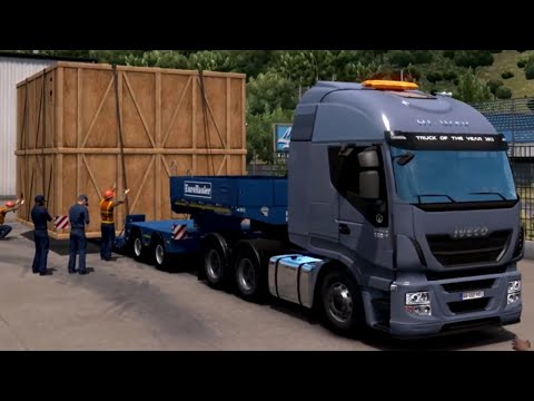 Euro Truck Simulator 2: Special Transport - Iveco Hi-Way - Massive Tech Device - Nice