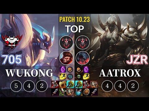 JDG 705 Wukong vs Jzr Aatrox Top - KR Patch 10.23
