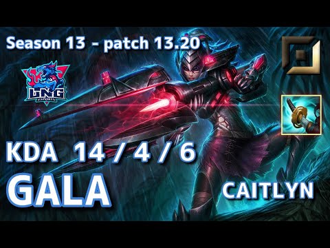 【KRサーバー/M1】LNG GALA ケイトリン(Caitlyn) VS カシオペア(Cassiopeia) BOT - Patch13.20 KR Ranked【LoL】