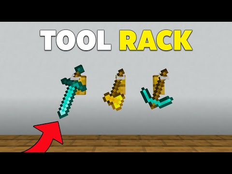 ULTIMATE Minecraft Tool Rack Tutorial - NO MODS!