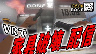 VRで暴れまくってリアルの家具を破壊しまくるかもしれない配信　BONELAB