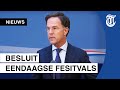 KIJK LIVE: Kabinet hakt knoop door over eendaagse festivals