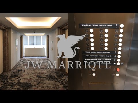 The Epic OTIS Traction Scenic Elevators - JW Marriott - San Francisco, CA