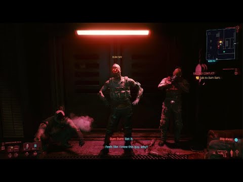 Cyberpunk 2077 What happens when you meet Dum Dum after helping him take down Militech