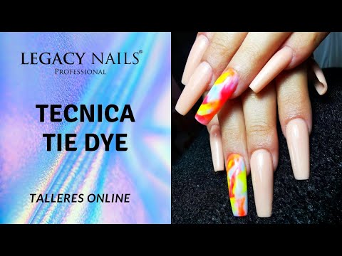 TECNICA TIE DYE│TALLER DE UÑAS ONLINE │ LEGACY NAILS