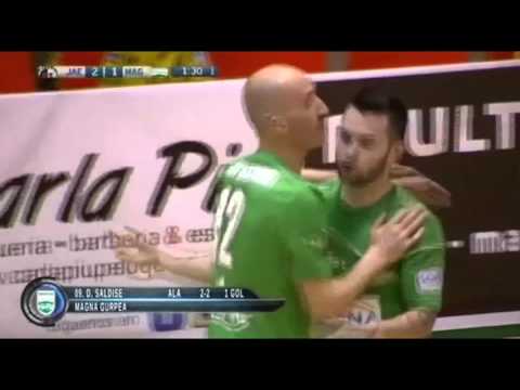 Gol de Dani Saldise (2-2) en Jaén Paraíso Interior - Magna Gurpea. J28, 1ªDiv