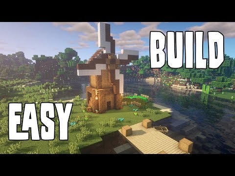 How to easily build a Windmill  in Minecraft (tutorial)