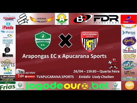 ARAPONGAS EC X APUCARANA SPORTS - CAMPEONATO PARANAENSE SUB-20
