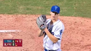 Tulsa's Buehler notches seventh strikeout