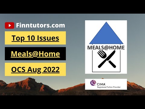 CIMA OCS August 2022 Top 10 Issues - Meals@Home