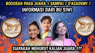 Download lagu HERE ARE THE 1ST TO 7TH WINNERS OF DANGDUT ACADEMY 7 2025 | dangdut academy 7 d'academy 7,da7 mp3