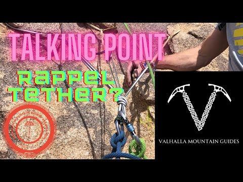 Talking point clipping the tail of your rappel tether