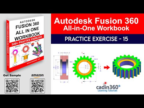 Fusion 360 Tutorial for Beginners – Exercise #15 | 3D Modeling from 2D Drawing - Day 15