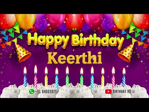 Keerthi Happy birthday To You - Happy Birthday song name Keerthi 🎁