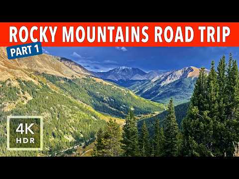 Breathtaking Mountain Passes & Alpine Views – Rocky Mountains Road Trip (Part 1) | 4K HDR