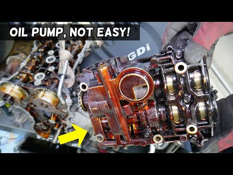 OIL PUMP REPLACEMENT LOCATION HYUNDAI KIA 2.4 GDI ENGINE