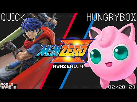 MSM:ZERO.4 - Quick (Ike) Vs. Hungrybox (Jigglypuff) - SSBU - Pools Wave B