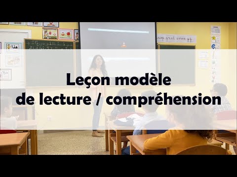 Leçon modèle de lecture/compréhension La rentrée CP