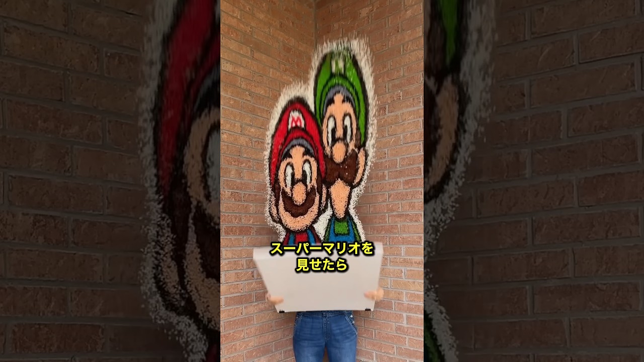 この女性は絵で人気になりました🖼 #shorts #shortvideo #ショート #ショート動画 #イラスト #マリオ #スーパーマリオ