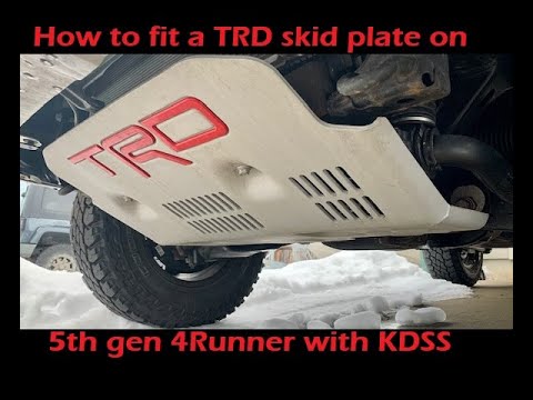 Can you fit a TRD skid plate on a 4Runner with KDSS ?