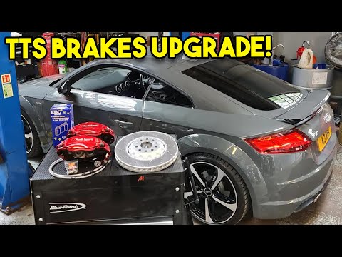 AUDI TT MK3 BRAKE UPGRADE!!! | FITTING TTS 4 POT CALIPERS AND CLUBSPORT DISCS