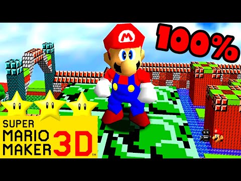 Mario Builder 64 🔨 OUEO Retro Kingdom by Lucca 🔨 100% Walkthrough Super Mario 64 Hack