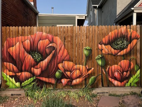 Poppy Mural 3- By Droplitz (Summer 2018) -Denver,Co