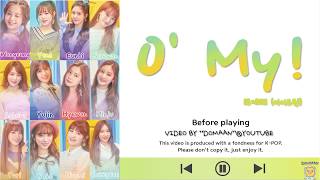 IZ*ONE (아이즈원) - O&#39; My (오 마이) [Color Coded Lyrics (Han/Rom/Eng)]