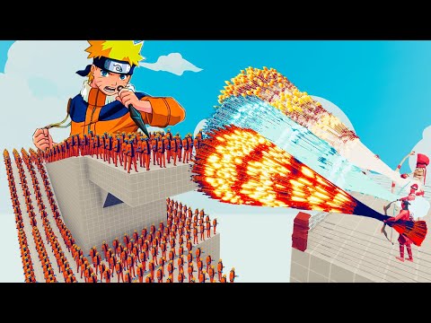 100x NARUTO + 2x GIANT vs 3x EVERY GOD - Totally Accurate Battle Simulator TABS