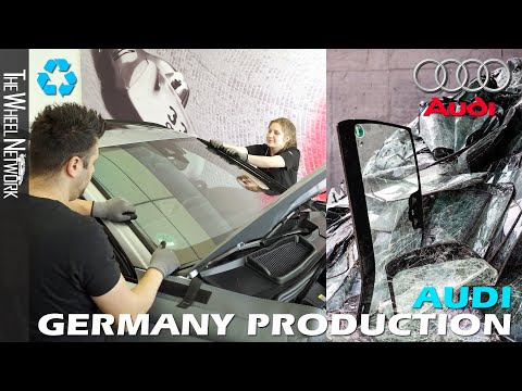 Audi Glass Recycling – How Old Car Windshields Get New Lives | Audi Production in Germany (Deutsch)