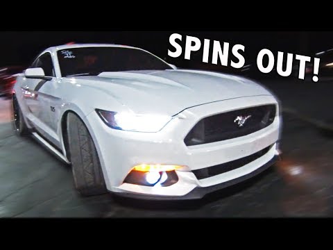 Mustang SPINS OUT Street Racing at 100mph! Video