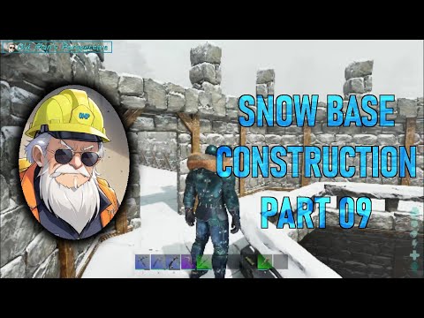 Ark Survival Ascended – The Island (EP171) – Snow Biome Stone Base Construction Part 09