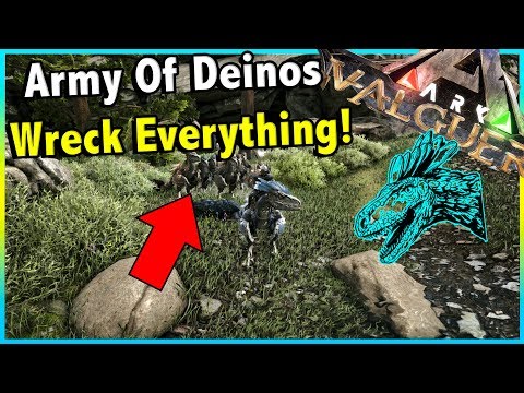HERE COMES THE DEINONYCHUS TRAIN + JOURNEY TO THE AB TRENCH!! || ARK VALGUERO EP 3!