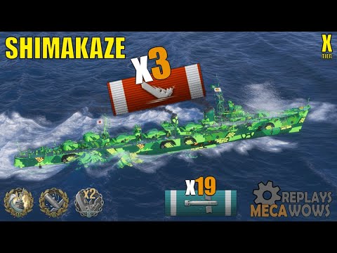 Shimakaze 310k damage | World of Warships Gameplay
