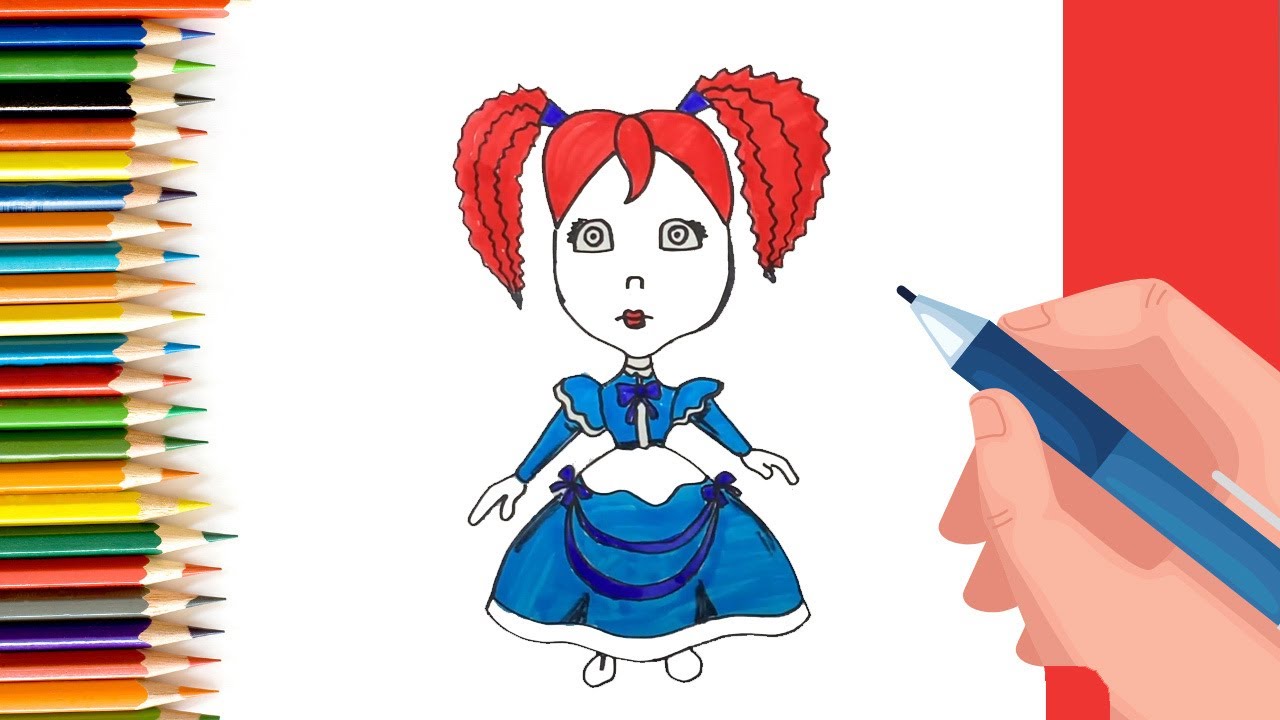 How to draw poppy the doll