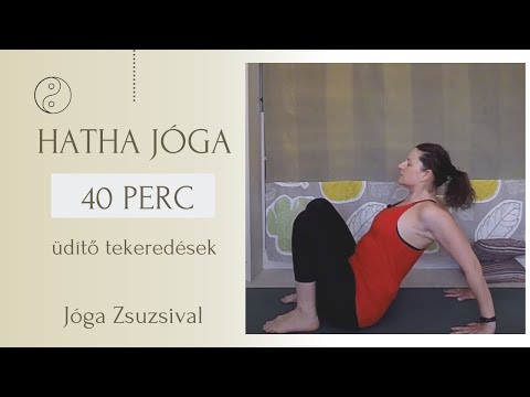 40 perc HATHA JÓGA - üdítő tekeredések - Jóga Zsuzsival
