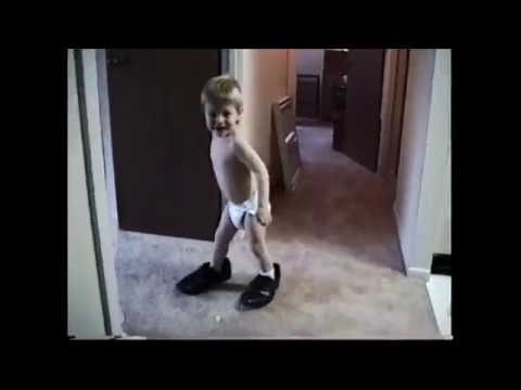 May 17, 1997 - John in Daddy's shoes
