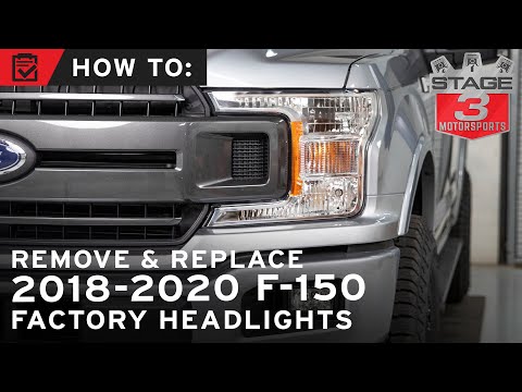 How to Remove & Replace 2018-2020 F-150 Factory Halogen Headlights