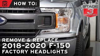 How to Remove & Replace 2018-2020 F-150 Factory Halogen Headlights