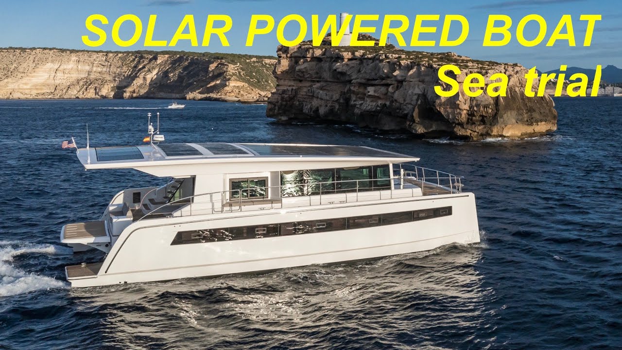 Solar Powered Boat Sea Trial: Silent 60