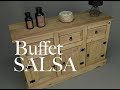 Buffet SALSA Bois massif - 132 x 84 x 44 cm