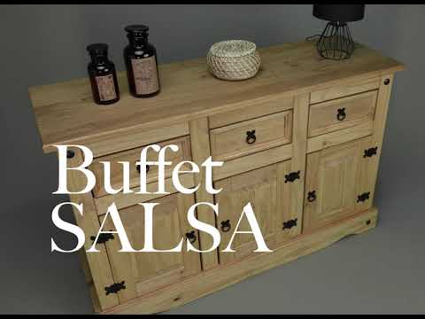 Buffet SALSA Bois massif - 132 x 84 x 44 cm