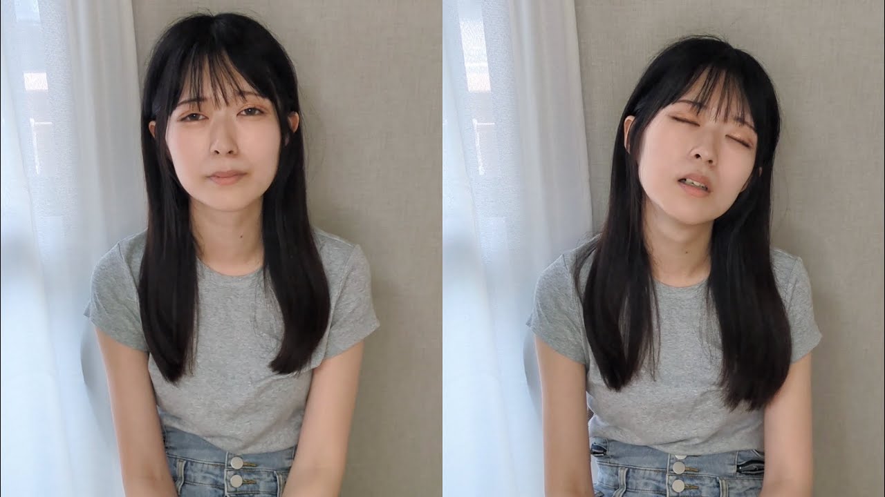 【218】モデル舞さん座ったままうとうと爆睡寝顔