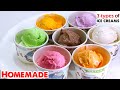 7 Types Of HOMEMADE ICE CREAMS Ice Cream Recipe In Tamil Ice Cream In 3 Ingredients JK RECIPES