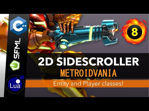 C++, SFML, LUA | Open World Sidescroller [ 8 ] | Entity and Player classes in LUA!