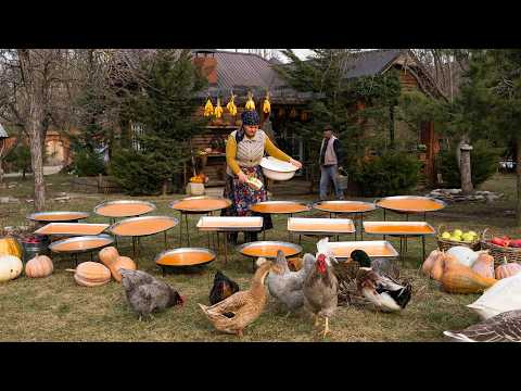 Natural Pumpkin Pastila Without Sugar | Rustic Village Cooking 🍂🌾