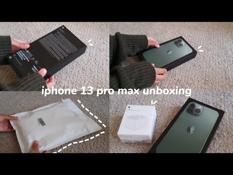 iphone 13 pro max unboxing + camera test ‧₊˚ || alpine green || ☁️