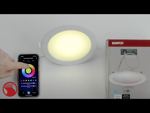  Wi-Fi Smart Color-Changing 6 inch Remote Driver Downlight