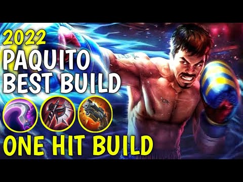 PAQUITO BEST BUILD 2022 | TOP 1 GLOBAL PAQUITO BUILD AND EMBLEM | PAQUITO GAMEPLAY
