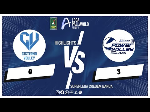 Cisterna Volley vs. Allianz Milano - Superlega Credem Banca VBTV Match Highlights